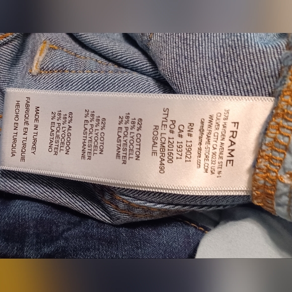 FRAME La Crop Mini Boot size 29 denim blue jeans - Picture 10 of 12